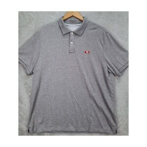 San Francisco‎ 49ers Vineyard Vines Edgartown Polo Gray Mens Large Short Sleeve